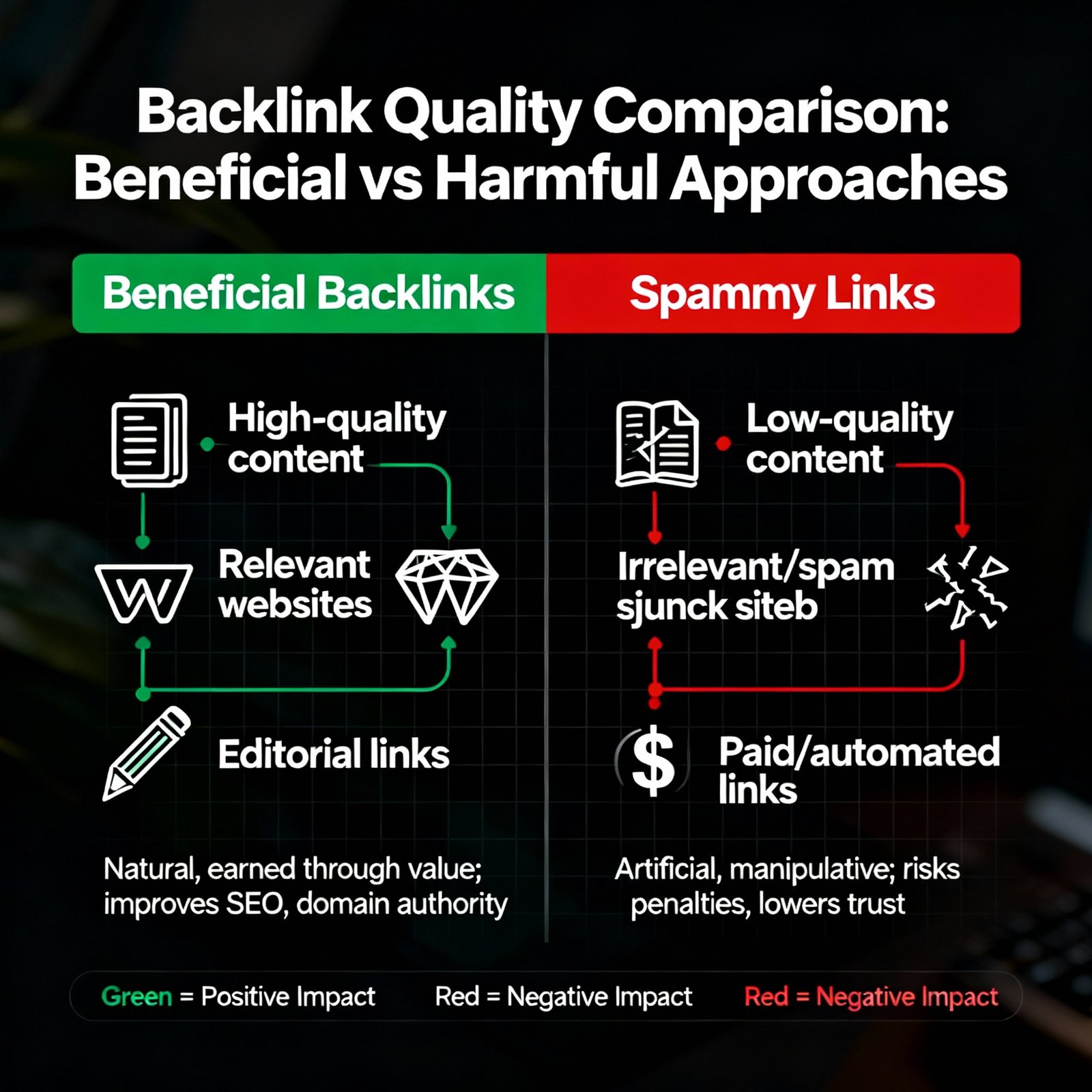 backlink quality comparison 