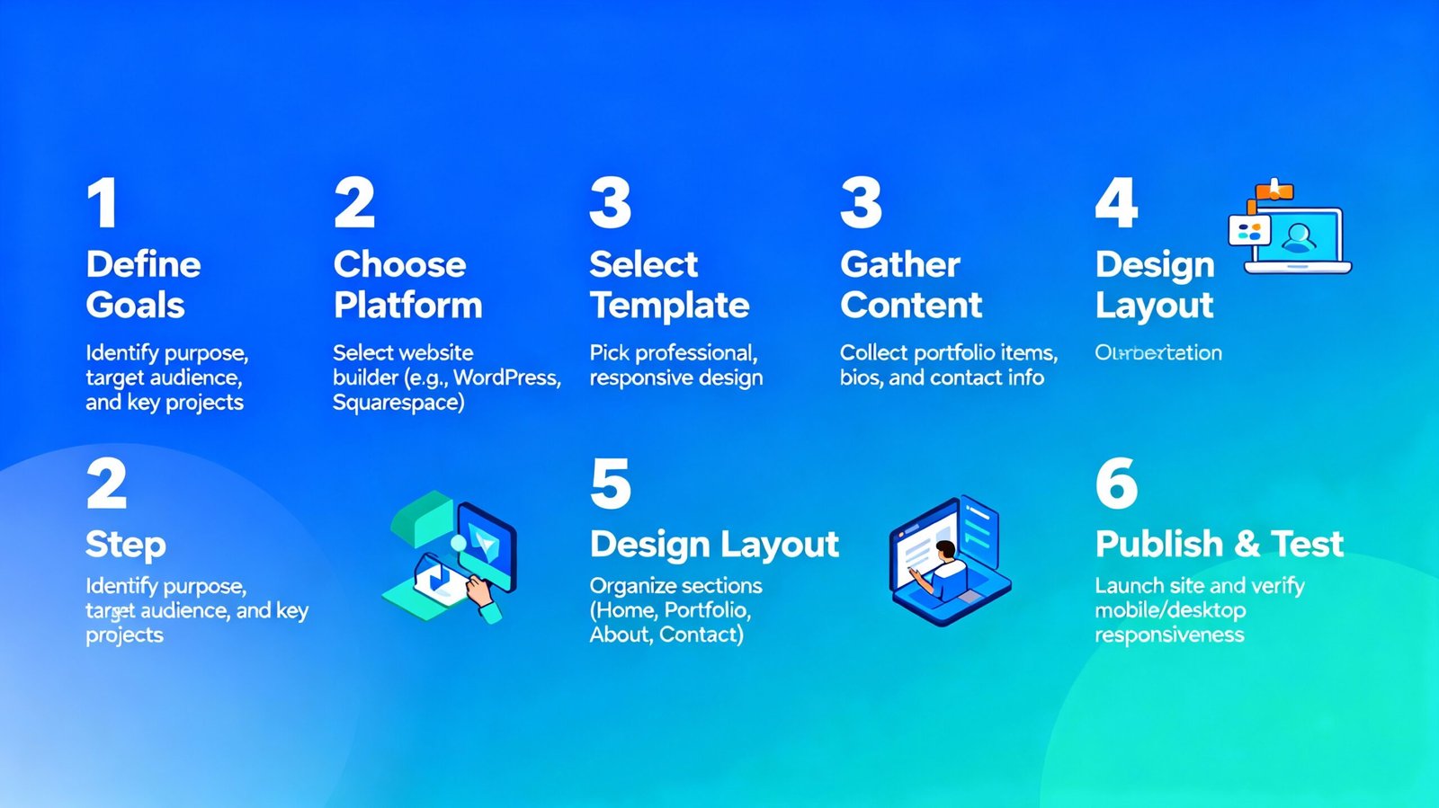Step-by-step process to build a professional portfolio website