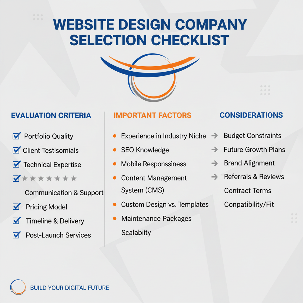 Website design company selection criteria