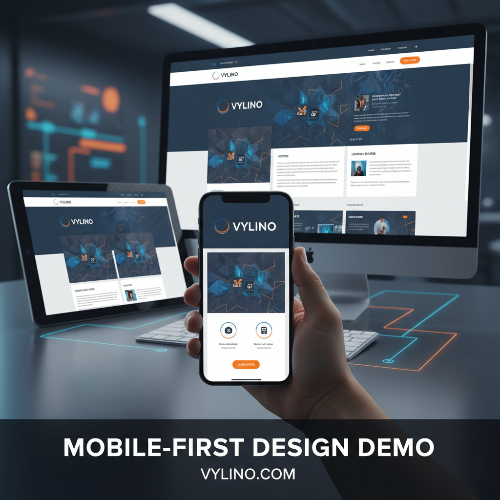 Professional responsive web design across multiple devices with VYLINO
