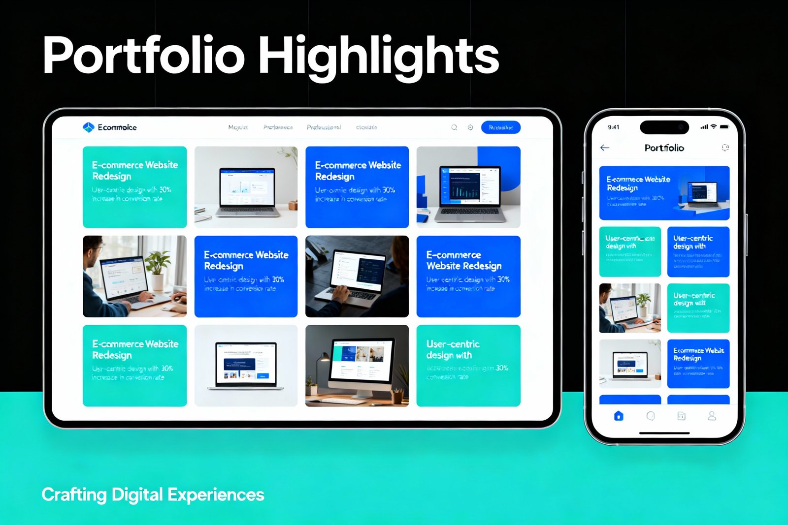 Modern portfolio website design