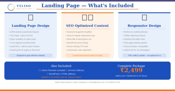 landing page designing service