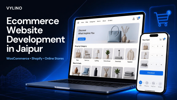 Ecommerce website development in Jaipur for WooCommerce Shopify and online stores by Vylino