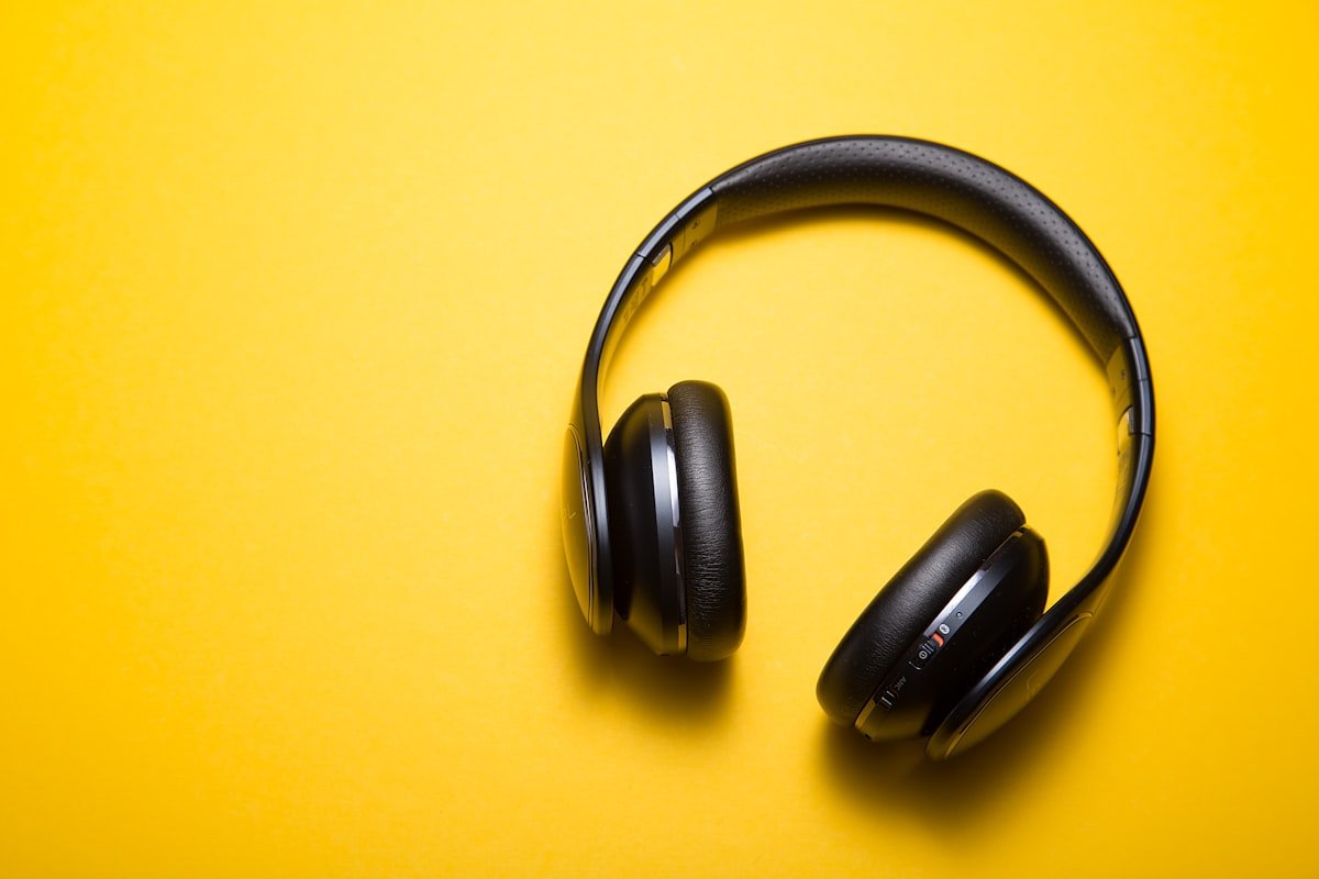 Headphones on yellow background for Circuit Supply